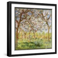 Spring at Giverny-Claude Monet-Framed Giclee Print