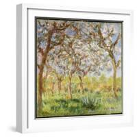 Spring at Giverny-Claude Monet-Framed Giclee Print