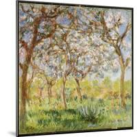 Spring at Giverny-Claude Monet-Mounted Giclee Print