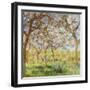 Spring at Giverny-Claude Monet-Framed Premium Giclee Print