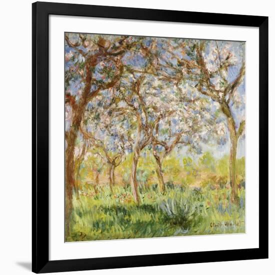 Spring at Giverny-Claude Monet-Framed Giclee Print