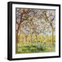 Spring at Giverny-Claude Monet-Framed Giclee Print