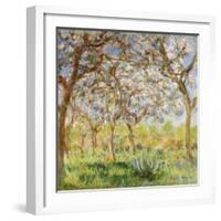 Spring at Giverny-Claude Monet-Framed Giclee Print