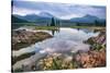 Spring at Sparks Lake, Bend Oregon Mount Bachelor Wilderness Fishing-Vincent James-Stretched Canvas