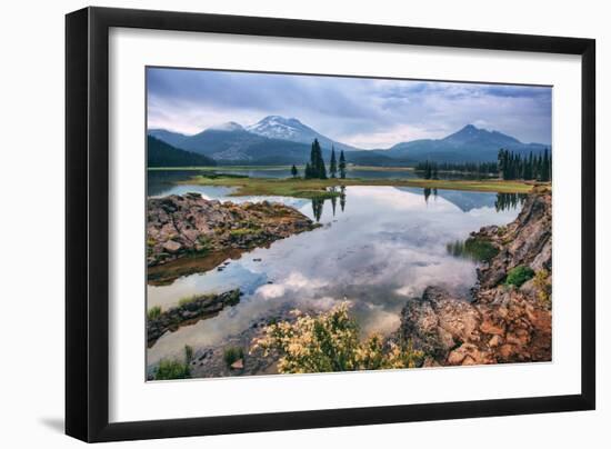 Spring at Sparks Lake, Bend Oregon Mount Bachelor Wilderness Fishing-Vincent James-Framed Photographic Print