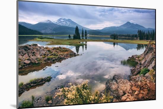 Spring at Sparks Lake, Bend Oregon Mount Bachelor Wilderness Fishing-Vincent James-Mounted Photographic Print