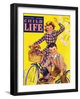 Spring Bike Ride - Child Life, March 1946-Katherine Wireman-Framed Giclee Print