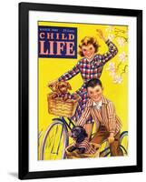 Spring Bike Ride - Child Life, March 1946-Katherine Wireman-Framed Giclee Print