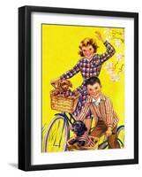 Spring Bike Ride - Child Life-Katherine Wireman-Framed Giclee Print