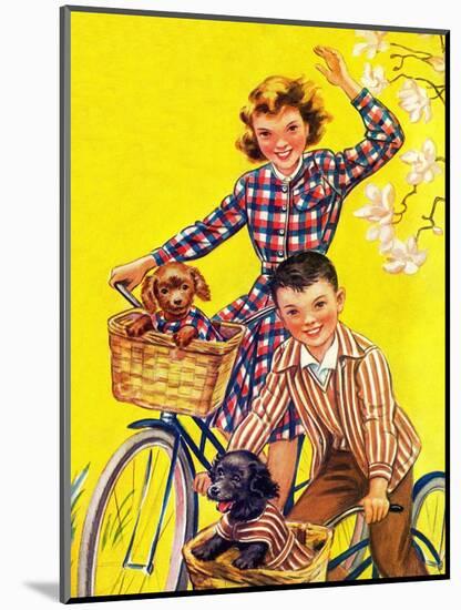 Spring Bike Ride - Child Life-Katherine Wireman-Mounted Giclee Print