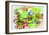 Spring Bird 2-Ata Alishahi-Framed Giclee Print