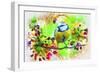 Spring Bird 2-Ata Alishahi-Framed Giclee Print