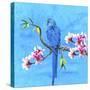 Spring Bird And Flower-Ata Alishahi-Stretched Canvas