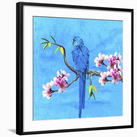 Spring Bird And Flower-Ata Alishahi-Framed Giclee Print