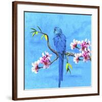 Spring Bird And Flower-Ata Alishahi-Framed Giclee Print