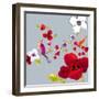 Spring Blossom Birds II-Sandra Jacobs-Framed Giclee Print