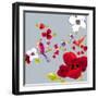 Spring Blossom Birds II-Sandra Jacobs-Framed Giclee Print