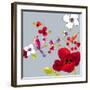 Spring Blossom Birds II-Sandra Jacobs-Framed Giclee Print