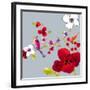 Spring Blossom Birds II-Sandra Jacobs-Framed Giclee Print