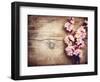 Spring Blossom over Wood Background-Subbotina Anna-Framed Art Print