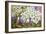 Spring Border: Hellebores, Crocus and Violets-Joan Thewsey-Framed Giclee Print