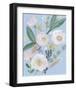 Spring Bouquet on Blue II-Jennifer Goldberger-Framed Art Print