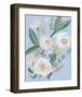 Spring Bouquet on Blue II-Jennifer Goldberger-Framed Art Print