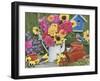 Spring Bouquet with Birds-William Vanderdasson-Framed Giclee Print