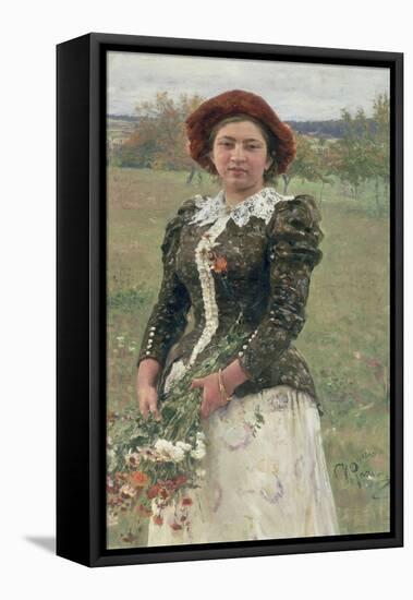 Spring Bouquet-Ilya Efimovich Repin-Framed Stretched Canvas