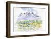 Spring Breeze Runs Through Kiyosato Plateau-Kenji Fujimura-Framed Art Print