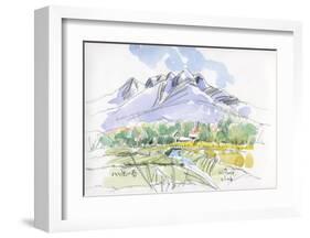 Spring Breeze Runs Through Kiyosato Plateau-Kenji Fujimura-Framed Art Print