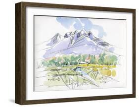 Spring Breeze Runs Through Kiyosato Plateau-Kenji Fujimura-Framed Art Print