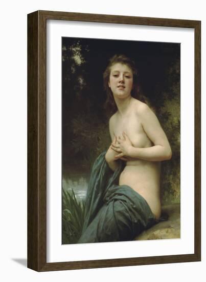 Spring Breeze-William Adolphe Bouguereau-Framed Art Print