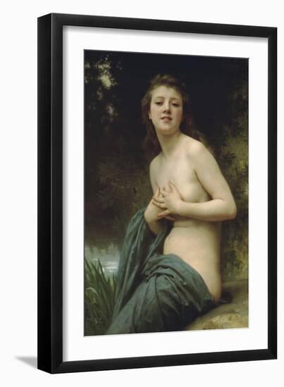 Spring Breeze-William Adolphe Bouguereau-Framed Art Print