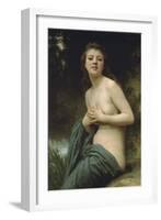 Spring Breeze-William Adolphe Bouguereau-Framed Art Print