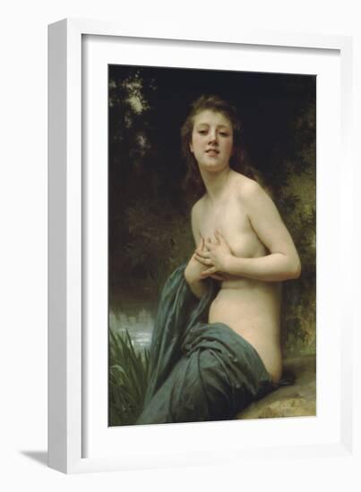 Spring Breeze-William Adolphe Bouguereau-Framed Art Print