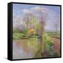 Spring Bridge, 1992-Timothy Easton-Framed Stretched Canvas