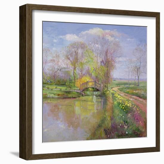 Spring Bridge, 1992-Timothy Easton-Framed Giclee Print