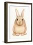 Spring Bunny I White-Kathleen Parr McKenna-Framed Art Print