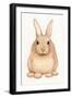 Spring Bunny I White-Kathleen Parr McKenna-Framed Art Print