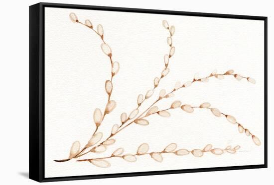 Spring Bunny Pussy Willow-Kathleen Parr McKenna-Framed Stretched Canvas