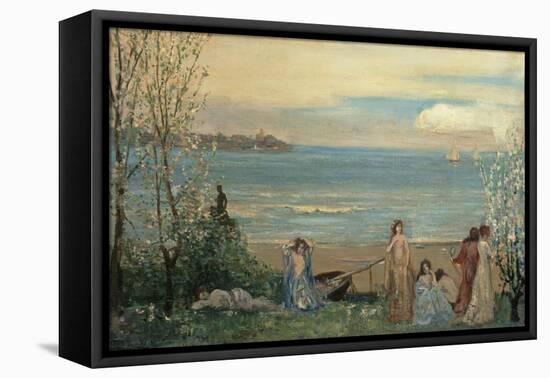 Spring by the Sea-Charles Conder-Framed Stretched Canvas