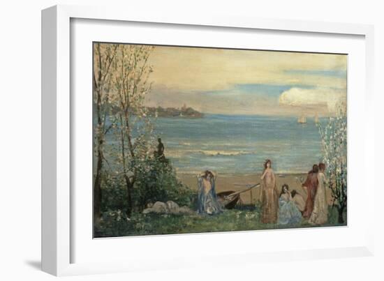 Spring by the Sea-Charles Conder-Framed Giclee Print