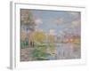 Spring by the Seine. 1875-Claude Monet-Framed Giclee Print