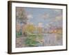 Spring by the Seine. 1875-Claude Monet-Framed Giclee Print