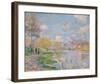 Spring by the Seine, 1878-Claude Monet-Framed Premium Giclee Print