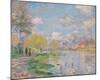 Spring by the Seine, 1878-Claude Monet-Mounted Premium Giclee Print