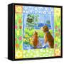 Spring Cat and Dog-Geraldine Aikman-Framed Stretched Canvas