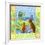 Spring Cat and Dog-Geraldine Aikman-Framed Giclee Print