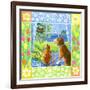 Spring Cat and Dog-Geraldine Aikman-Framed Giclee Print